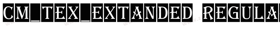 CM_TeX_Extanded Regular字体转换